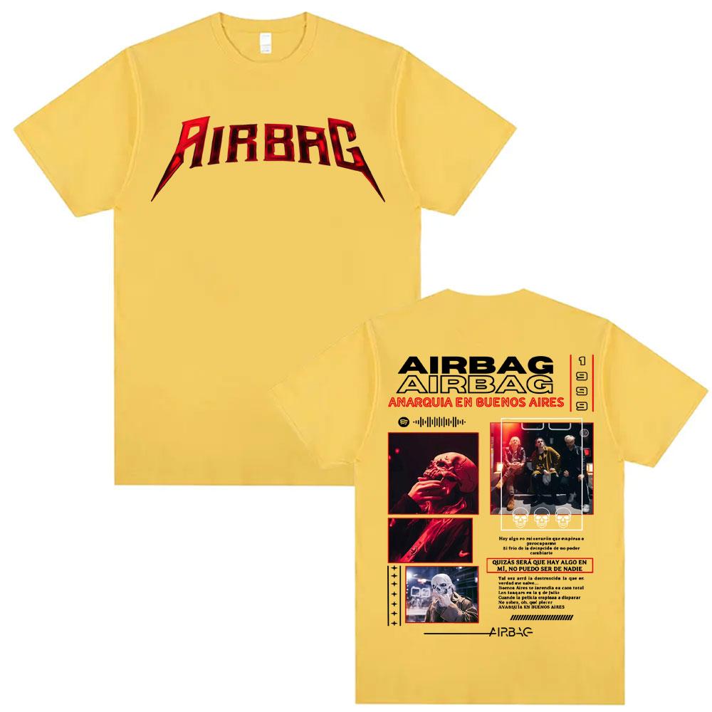 Singer Airbag Anarquia En Buenos Aires Album 2026 Tour Tee Shirt Unisex Women Fashion Vintage 100 Cotton Short Sleeve Tshirt Tops