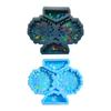 Holographic Resin Keychain Mold Flower Epoxy Resin Casting Mold for DIY Crafts Jewelry Making Phone Holder Silicone Mold