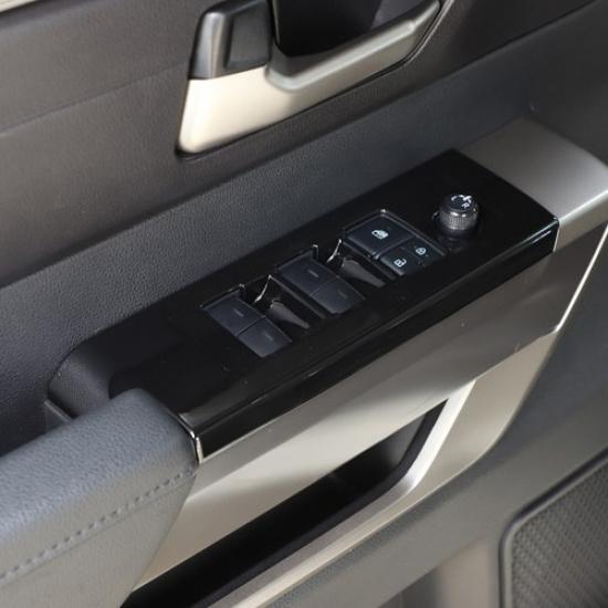 Glossy Black Window Lift Switch Button Sticker for Toyota Tundra/Sequoia -24