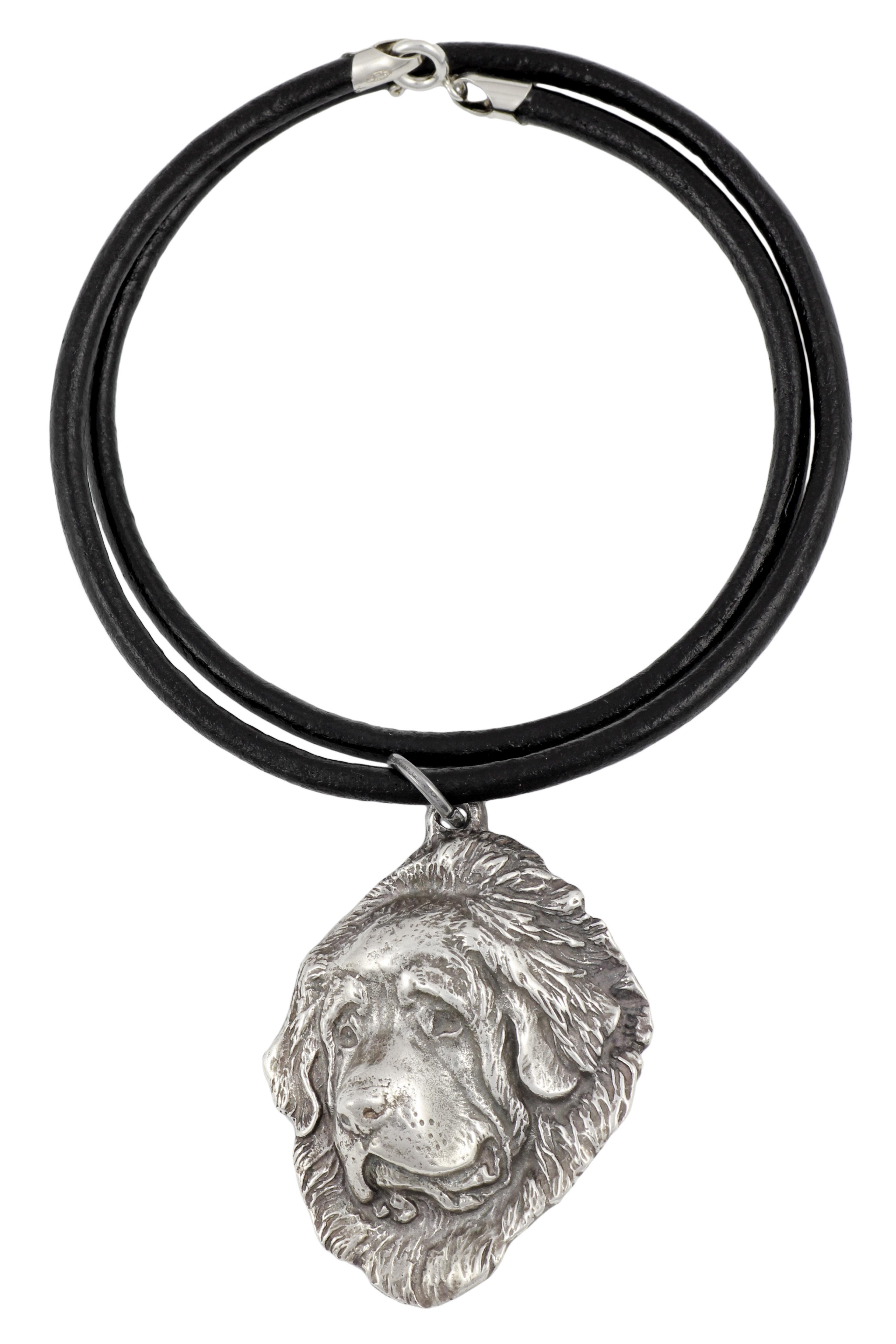 

Tibetan Mastiff, Do khyi - Necklace with dog, silver-plated pendant for dog fan, unique jewelry by Art-Dog brand срібний