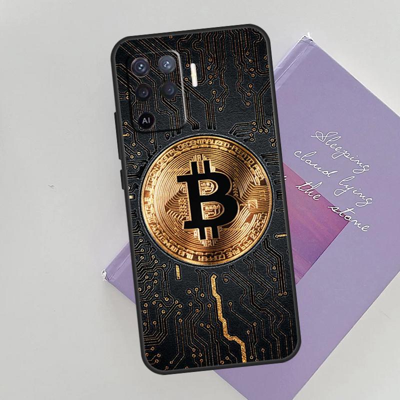 BTC Bitcoin Phone Case For Oppo A74 A53 A54 A94 A15 A16 A17 A52 A72 A76 A96 A57S A58 A78 A98 Back Cover