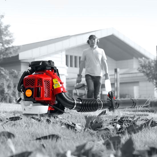 2-Stroke Engine 900CFM Air Volume 2.3L Tank Leaf Blower 80CC Gas Powered Backpack Snow