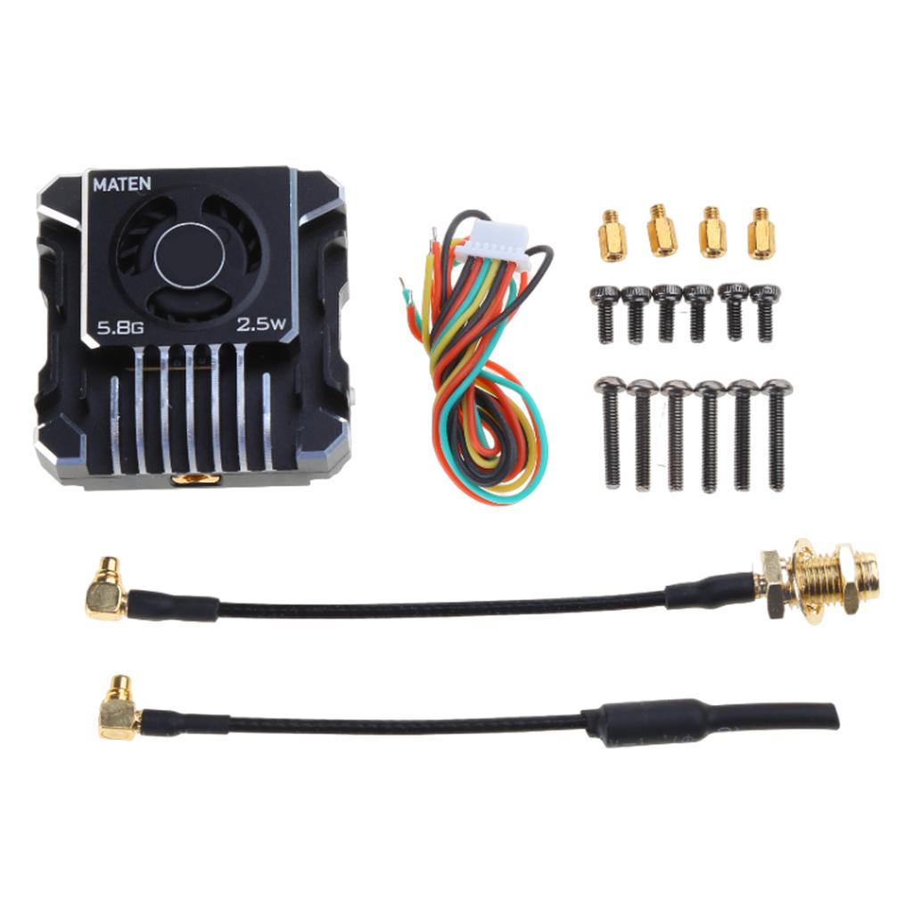 5.8G 2.5W VTX Picture Transmission Stable Connection Kit with Feeders & Cable Screws Set Strong Signal