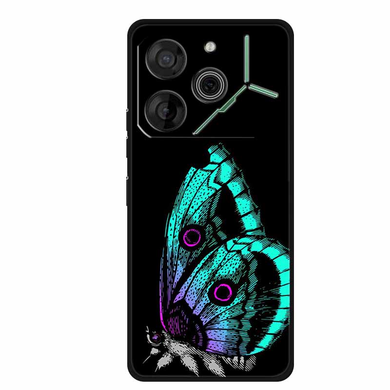 For Tecno Pova 6 Case Luxury TPU Soft Silicone Phone Cases Back Cover for Tecno Pova6 2024 6.78" Shockproof Love New Cute Coque