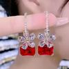 Vintage Bohemia Turquoise Cowboy Hat Boots Horse Earrings for Women Trendy Exaggerate Earring Party Wedding Jewelry Gift