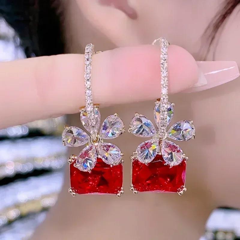 Vintage Bohemia Turquoise Cowboy Hat Boots Horse Earrings for Women Trendy Exaggerate Earring Party Wedding Jewelry Gift