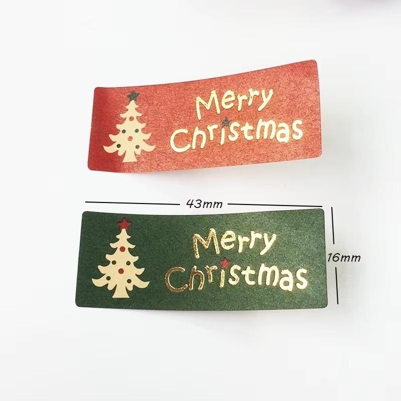 100 Pcs/lot Merry Christmas package Seal Sticker Christmas Tree Gift Label Sticker Scrapbooking For Christmas Party Decoration