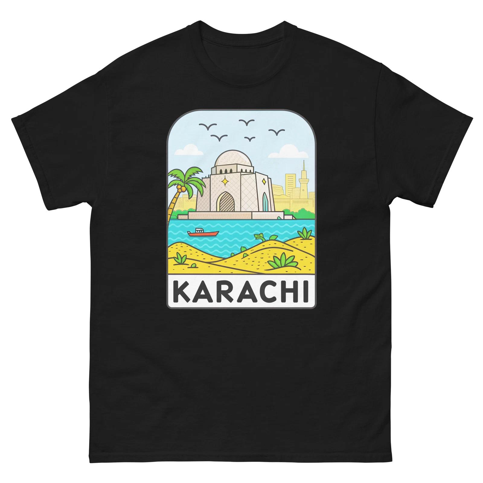 Karachi World Travel Urban Area City T-Shirt 4XL