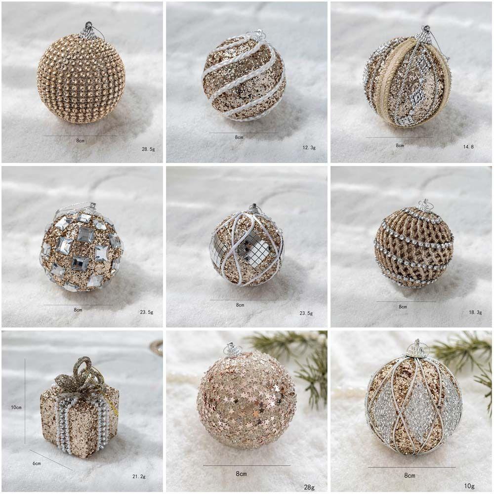Foams Christmas Decor 8cm Christmas Tree Pendant hanging ornaments  Christmas Party Supplies