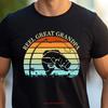 Reel Great Grandpa T Shirt Fishing From Granddaughter Fathers Day For Vintage Slightly Stretched Soft Comfortable