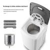 Compact Large-Capacity Spin Dryer for Quick Dehydration - Perfect for Rental Rooms