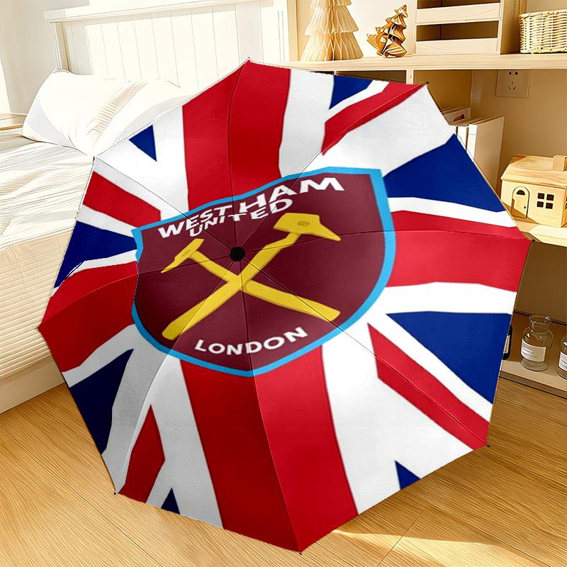 West Football Club Umbrella 8-Frame for Travel, camping, Casual Lightweight Portable Umbrella, Essential for every family Holidays Gift