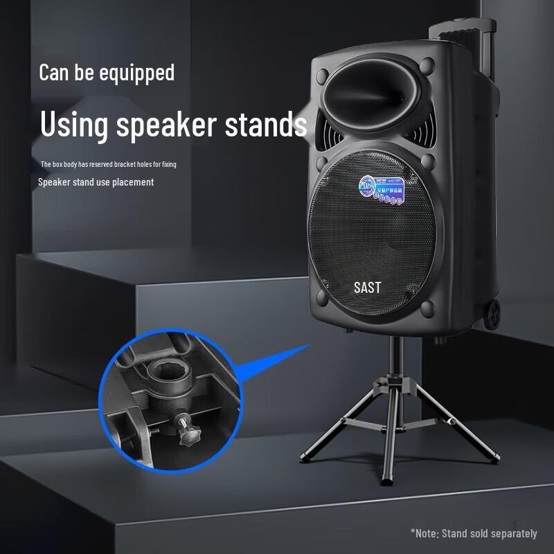 SAST A90 15-inch Portable Bluetooth Karaoke Speaker