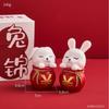 2pcs Aesthetic The Living Room Ornament Resin Rabbit Like Brocade Rabbit Puts A Pair of Office Desk Newcomer Gift Puts A Piece