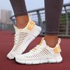 Women'S Vulcanized Shoes Shock-Absorbing Soft Sole Aerobic Running Shoes Summer Mesh Breathable Sports Lightweight Running Shoes
