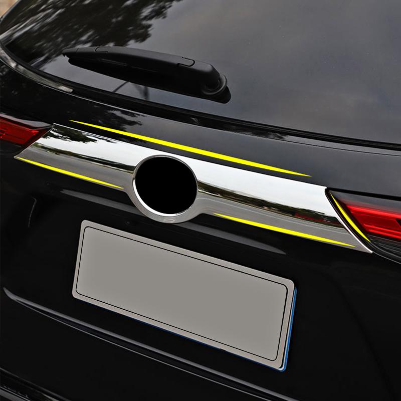 Car Accessories For Toyota Highlander XU70 Kluger -2022 2023 ABS Rear Tail Gate Protector Frame Molding Logo Lid Cover