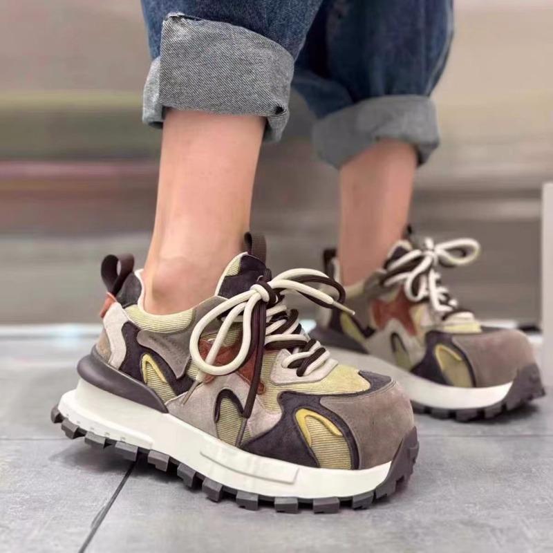 Sneakers, Women's Shoes, Autumn New Athleisure Shoes, Women's Thick Soles, Heightening Daddy Shoes, Women