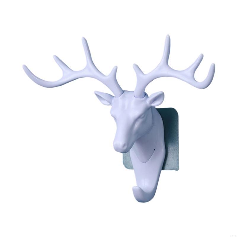 Elephant Deer Adhesive Wall Hanger Plastic Decorative Hook For Entryway Organization Gift Ready Home Accessory HX6C