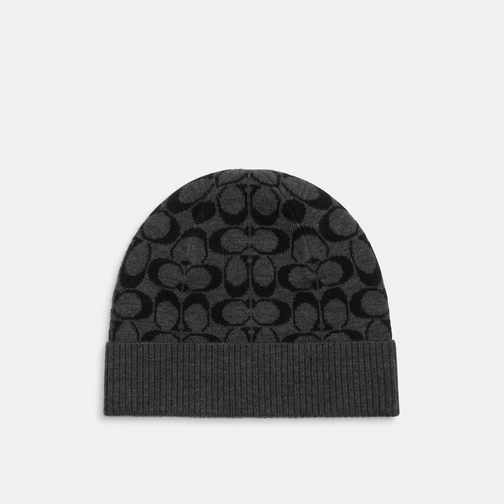

Coach Signature Knit Beanie Black One Size