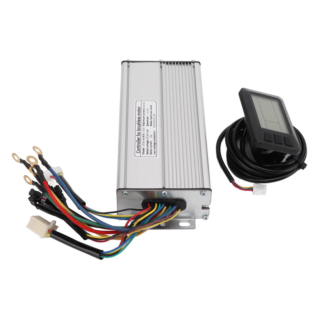 Electric Bike Conversion Kit 30A Controller LCD7U Display Panel Set Common Connecter for 36V 48V 1000W DC Motor