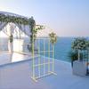 Metal Arch Backdrop Stand Gold Wedding Arch Stand 100*50*200cm Square Arched Frame for Birthday Party Graduation Ceremony Decor