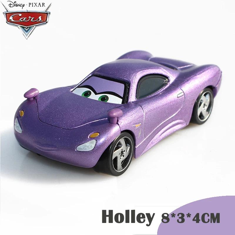 Disney Pixar Car 2 Lightning McQueen Finn McMissile Luigi Guido Sheriff Mater Flo 1:55 Die Cast Metal Alloy Children's Toy Car