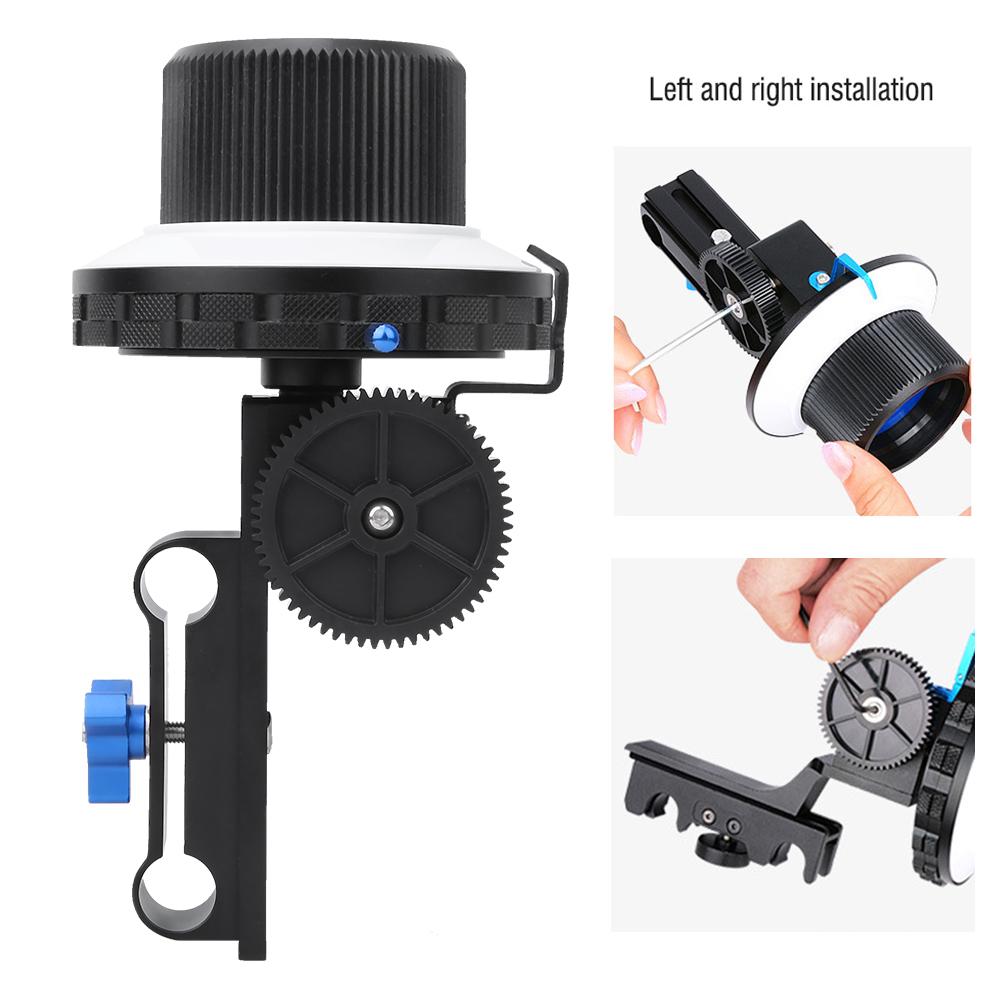 DSLR Universal Damping Design Accurate Focusing Follow Focus with AB Limit for Micro Film Shooting