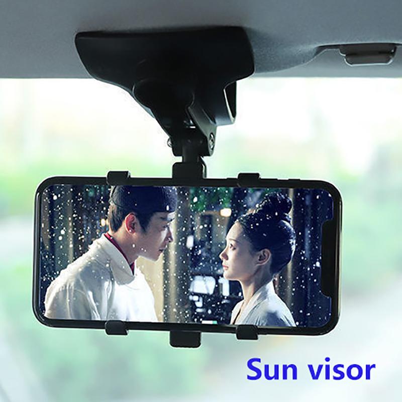 Car Mobile Phone Holder Multi-Function Rotating Instrument Panel Rearview Mirror Navigation Holder Gps Widely Compatible