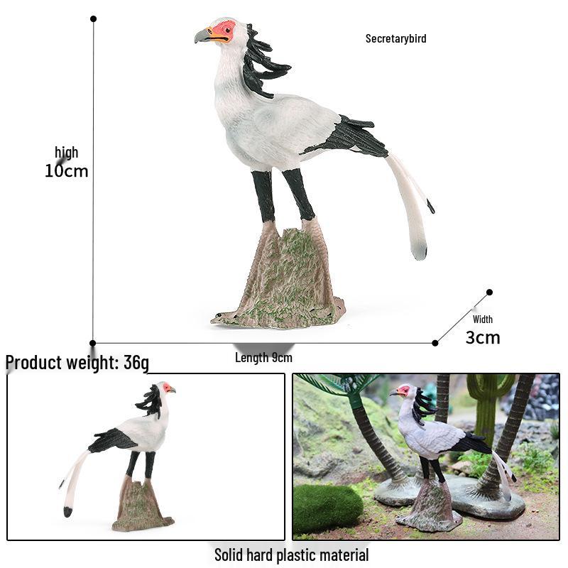 Wild Safari Animal Figurines: Giraffe, Elephant, Rhinoceros, Brown Bear, Tiger, Lion, Leopard, Hippopotamus - Solid Cognitive Toys