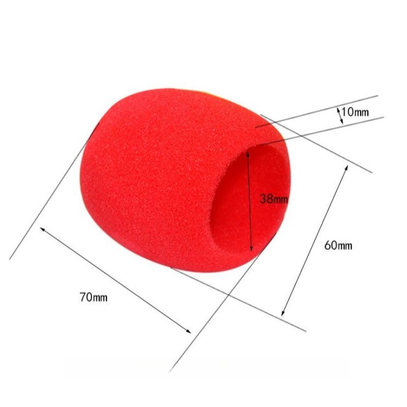 

Утолщенный поролоновый чехол для микрофона, однотонный, ветрозащитный, защитный чехол из поролона для микрофона KTV, бара, защита от падений