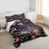 Max Verstappen Oracle Racing Mosaic Bedding set (1 duvet cover, 2 pillowcases, duvet not included), Blue Fan Tribute Photo Collage Art Print
