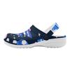 Unisex White Printed EVA Travel Clogs Breathable Soft Sole Slip On Travel Use Beach Garden Daily Walking Beach Sandals Home Use