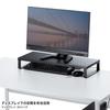 SANWA SUPPLY Monitor Stand with USB Hub (Black) MR-LC215BK