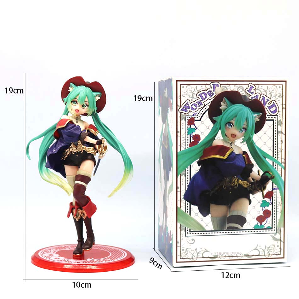 19cm Sexy Girl Hatsune Miku Anime Figure Fashion Subclture Miku Action Figure Christmas Gift PVC Collection Model Doll Toys