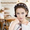 Double-layer Crystal Headband Hair Clips Hair Hoop Headwear  For Women Girls