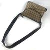 GUCCI 145857 GG Crossbody Messenger Bag Shoulder Bag Beige/SilverHardware