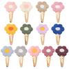 2 Stück/Los Stickerei Blume Haarnadeln Kinder Blume Haarspangen Süße Mädchen Baby Haarschmuck Vintage Haarnadeln Haarspangen