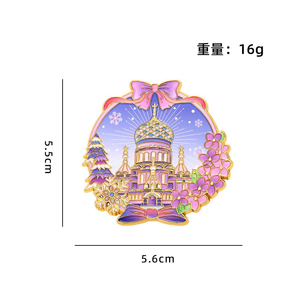 Harbin Merchandise Refrigerator Sticker Central Street Metal Magnetic Sticker Sophia Church Tourist Souvenir Gift
