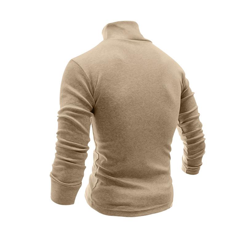 Autumn and Winter New High-elastic Turtleneck Knitted Cashmere Sweater Thickened Young Men's Thermal Primer