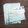 Stationery Paper and Envelopes Set Traditional Letter Writing Paper Color Both Side Writing Stationary Paper for School