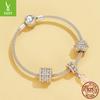 Exquisite Luxury Diy Bracelet Beaded, Accessories Court Style S925 Sterling Silver Bead Pendant