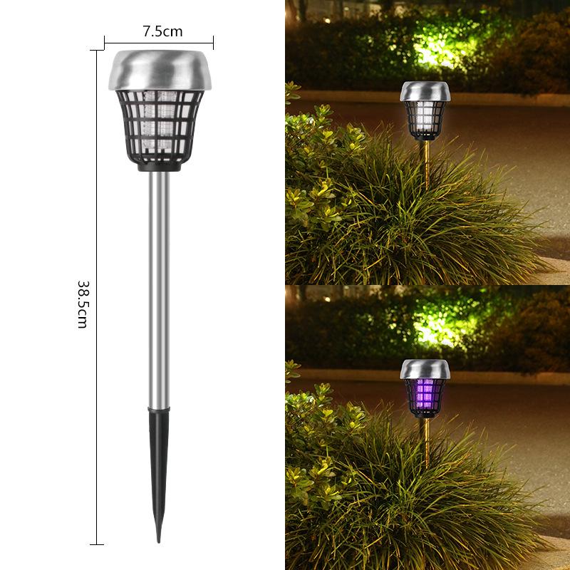 Solar-Powered Waterproof LED Mosquito Killer & Garden Courtyard Decoration Light