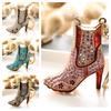 Fashionable And Cute Shoe Pendant Keychain With Rhinestones Ideal Gift For Both Men And Women