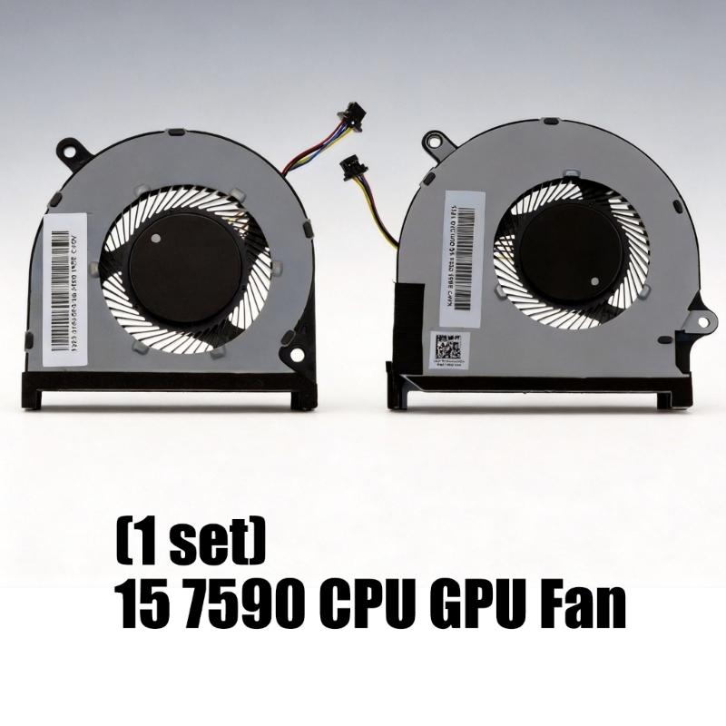 Laptops CPU + GPU Cooling Fan Coolers Radiators for 15 7590 7591 7590 P83F Seriess DC5V 0.5A Fan