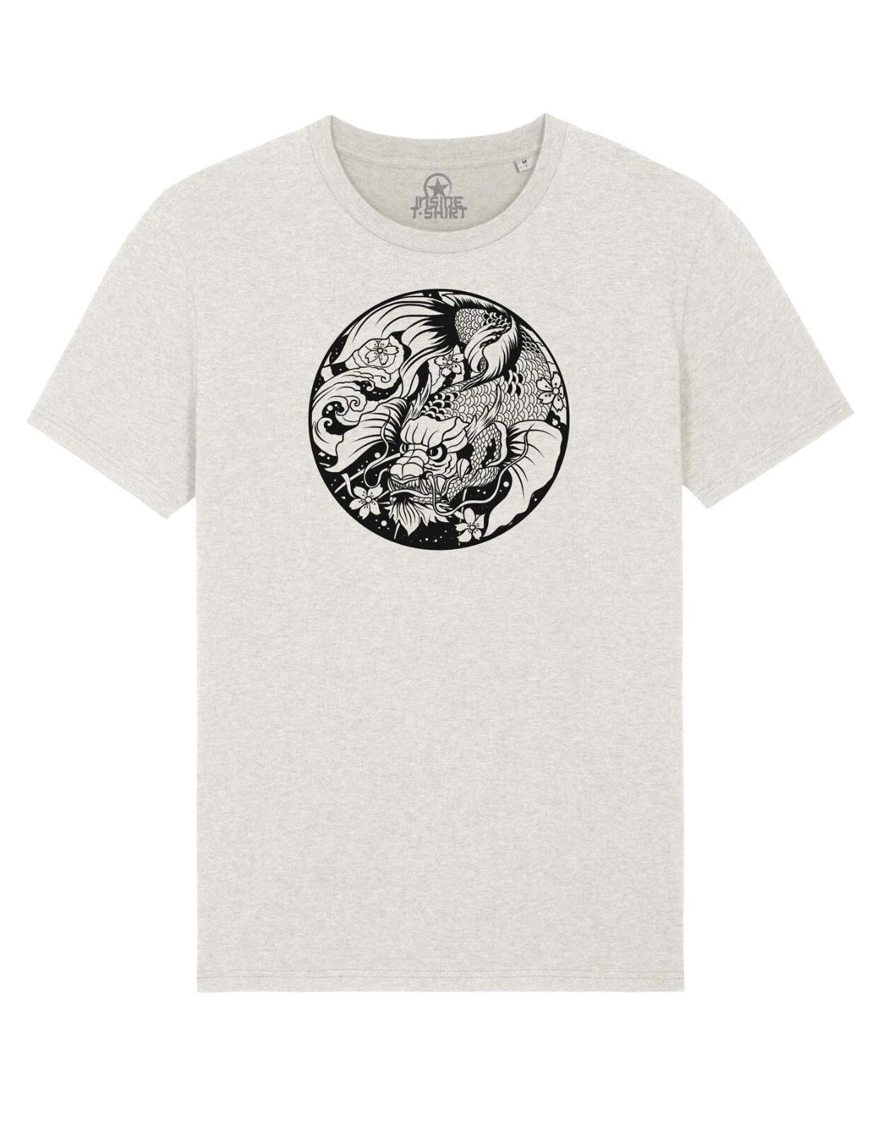 Carp Koi Dragon Fish Japanese Wave Style Japan Tattoo T-Shirt Unisex 2XL