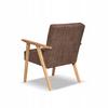 Armchair In PRL Retro Vintage Style SOLER Family Furniture Brown Corduroy Anafi