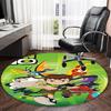 1pc Ben10 Print Round Carpet Chair Round Carpet Suitable for Bedroom Living Room Home Decorative Carpet