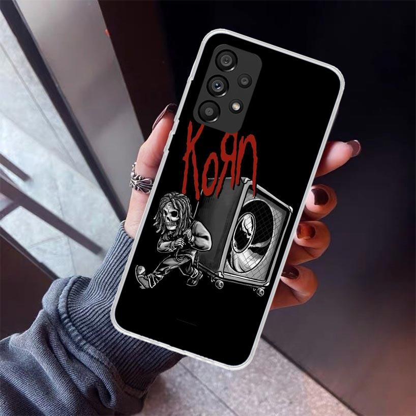 K-Korn Rock Band Phone Case For Samsung Galaxy A12 A52S A42 A32 A22 A51 A50 Note 20 Ultra 10 S10 Plus A71 A70 A31 A30 A10S Galax