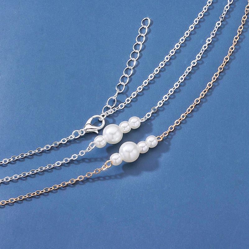 Sexy BodyBelly Bikini Body Chain Female, Fashion 4 White Pearl Waist Chain