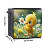 Little Yellow Chicken and Flower 5D Diamond Painting Storage Basket Full Round Drill Mosaic Diamond Embroidery Cross Stitch Kits Home Decor Home Decor